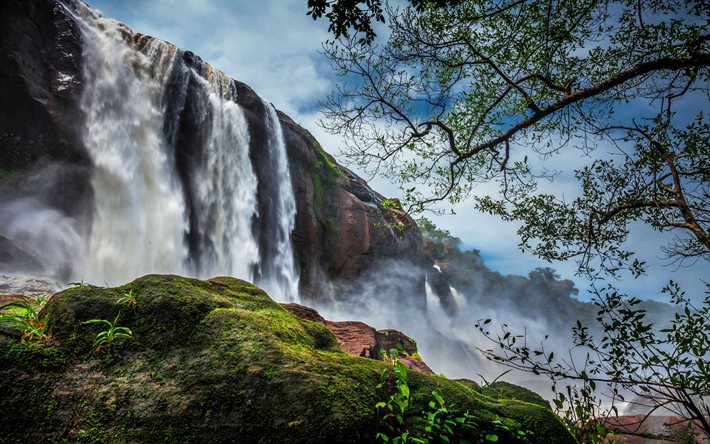 thumb2 athirappilly falls 4k waterfalls cliffs beautiful nature
